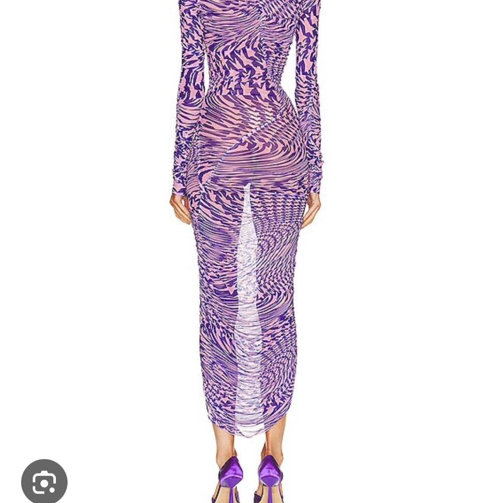 Mugler star ultraviolet dress